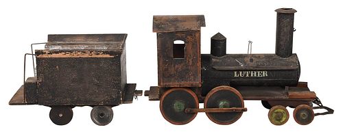 LARGE FOLK ART WOOD MODEL