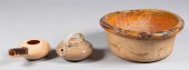 LARGE FOLK BASIN WITH ERRATIC