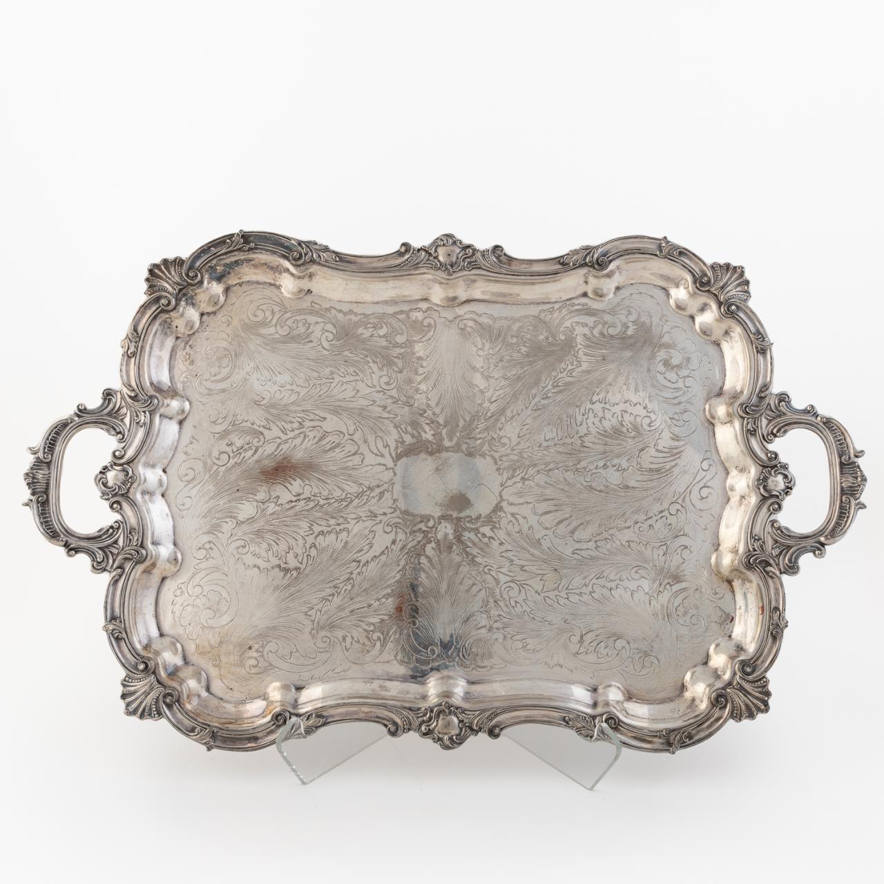 LARGE FOOTED SILVERPLATE
