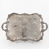 LARGE FOOTED SILVERPLATE RECTA