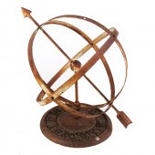 LARGE FORGED METAL GARDEN ORRE