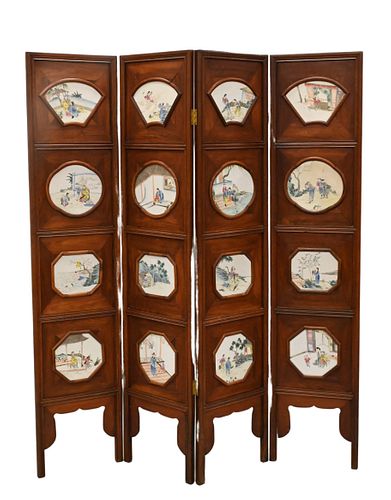 LARGE FOUR PANEL CHINESE DRESSING