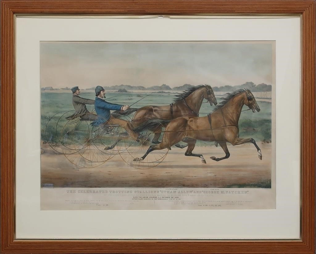 Large framed and matted Currier &