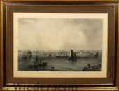 Large framed and matted engrav