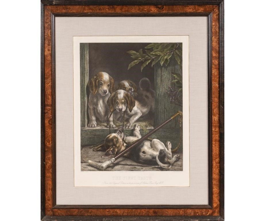 Large framed and matted engraving