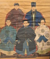 LARGE FRAMED CHINESE ANCESTRAL
