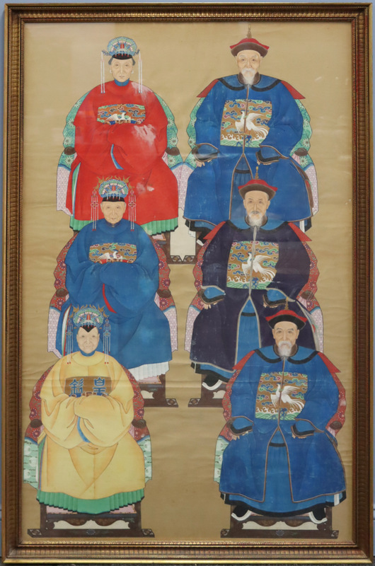 LARGE FRAMED CHINESE ANCESTRAL