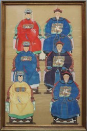 LARGE FRAMED CHINESE ANCESTRAL