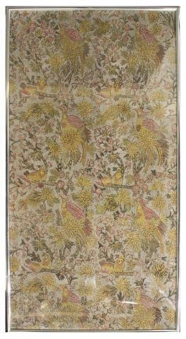LARGE FRAMED CREWEL WORK