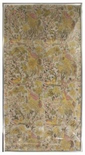 LARGE FRAMED CREWEL WORK EMBRO