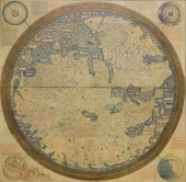 LARGE FRAMED FACSIMILE FRA MAU
