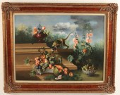 LARGE FRAMED O/C OLD MASTER ST