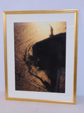 LARGE FRAMED PHOTOGRAPH, STATU