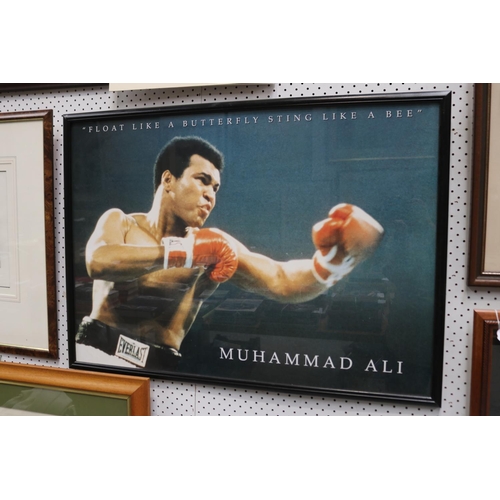 Large framed print "Float like a