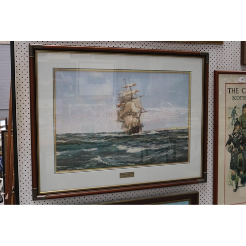 Large framed print "Up Channel, The