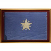 LARGE FRAMED TEXAS FIRST FLAG