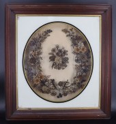 LARGE FRAMED VICTORIAN MOURNIN