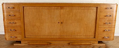 LARGE FRENCH AMBOYNA WOOD ART