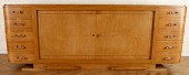 LARGE FRENCH AMBOYNA WOOD ART