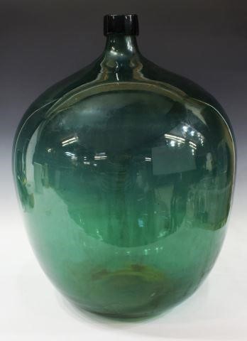 LARGE FRENCH AQUAMARINE GLASS