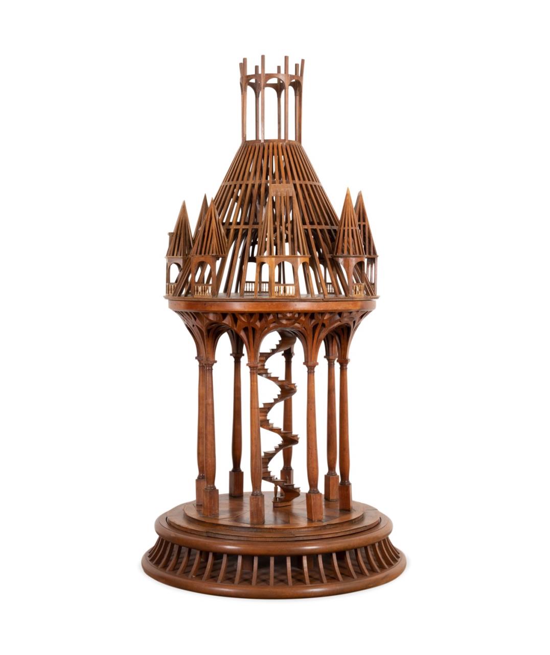 LARGE FRENCH ARCHITECTURAL WOOD