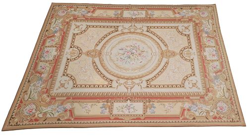 LARGE FRENCH AUBUSSON FLORAL