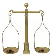 LARGE FRENCH BRASS BALANCE SCA