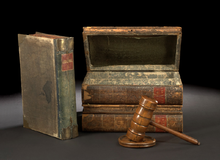 Large French Brass-, Leather- and