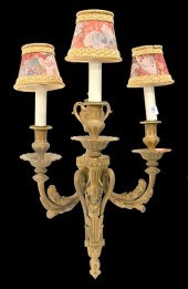 LARGE FRENCH BRONZE WALL SCONC