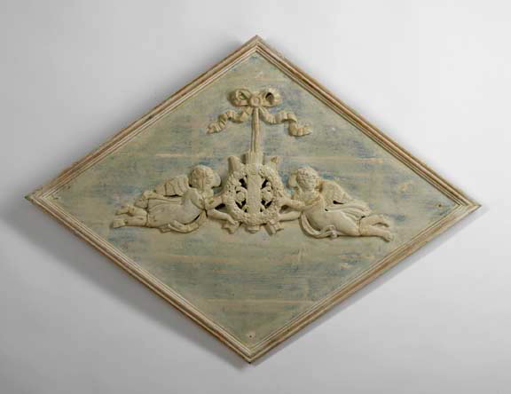 Large French Carved, Antique White-