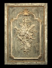 Large French Carved, Gray-Pain
