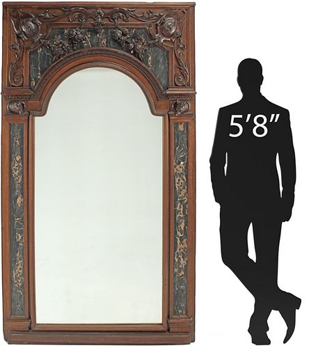 LARGE FRENCH CARVED OAK &AMP;