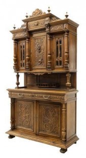 LARGE FRENCH CARVED SIDEBOARD
