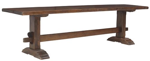 LARGE FRENCH CARVED WALNUT
