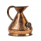 LARGE FRENCH COPPER MILK PITCH
