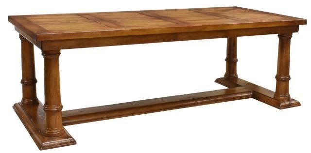 LARGE FRENCH DE TONGE OAK DINING