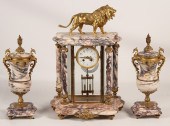 LARGE FRENCH DORE BRONZE AND M
