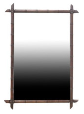 LARGE FRENCH FAUX BAMBOO TURNE