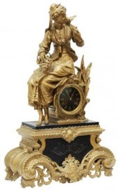 LARGE FRENCH FIGURAL MANTEL SH