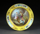 Large French Fond Jaune Porcel