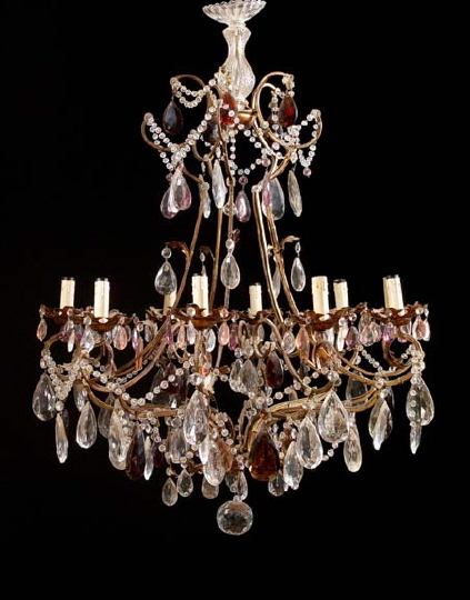 Large French Gilt-Brass and Cut