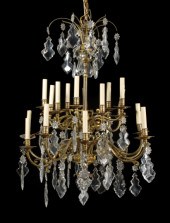 Large French Gilt-Brass and Cu