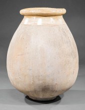 LARGE FRENCH GLAZED POTTERY OL