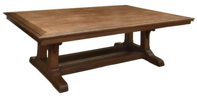 LARGE FRENCH GOTHIC REVIVAL OAK