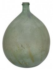 LARGE FRENCH GREEN GLASS CARBO