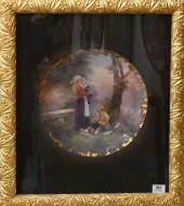 LARGE FRENCH LIMOGE HAND PAINT