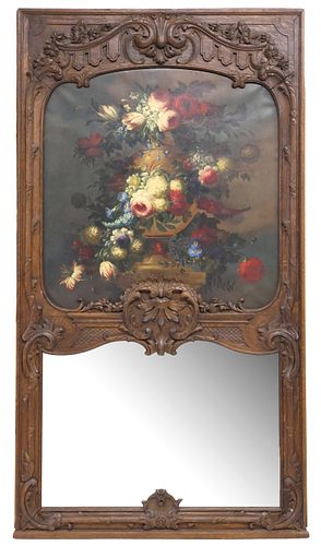 LARGE FRENCH LOUIS XV STYLE TRUMEAU