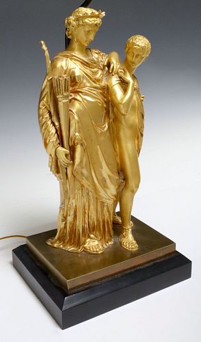 LARGE FRENCH NEOCLASSICAL ORMOLU