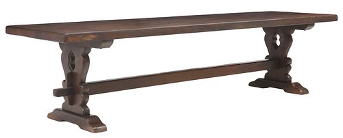 LARGE FRENCH OAK REFECTORY