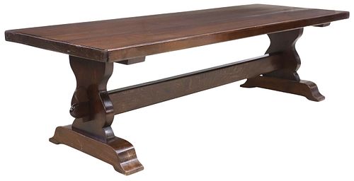 LARGE FRENCH OAK REFECTORY